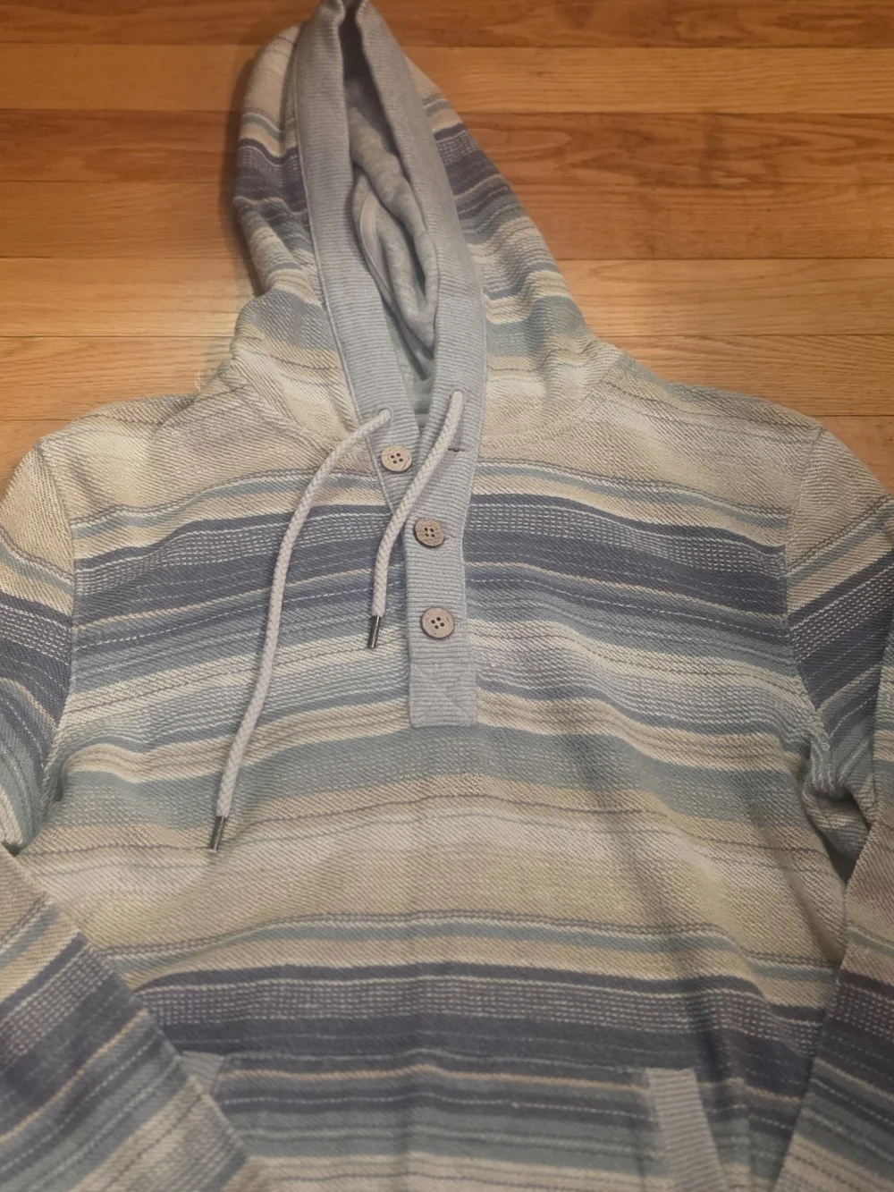 Faherty Campfire Shoreline Hoodie Men’s Pullover Tribal Beachy Surf Pockets Xs